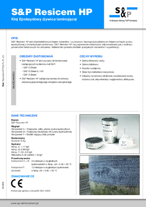 Karta techniczna S&P Resicem HP