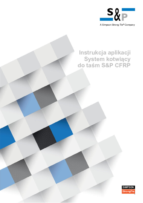 Instrukcja aplikacji System kotwiący do taśm S&P CFRP