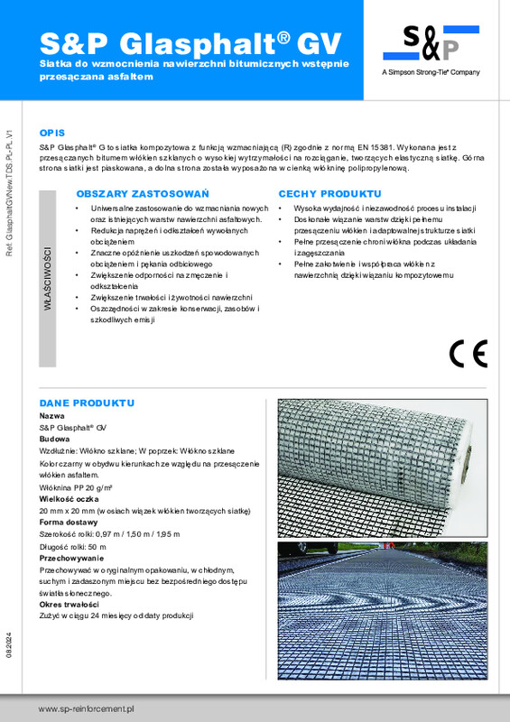 Karta techniczna S&P Glasphalt® GV