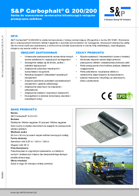 Karta techniczna S&P Carbophalt® G 200/200