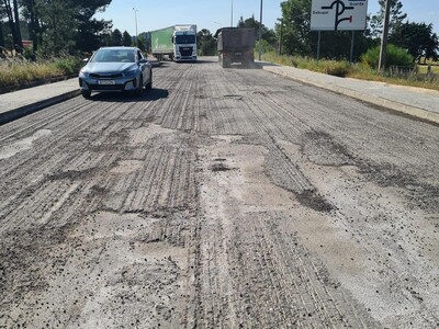 Pavement condition after the first milling